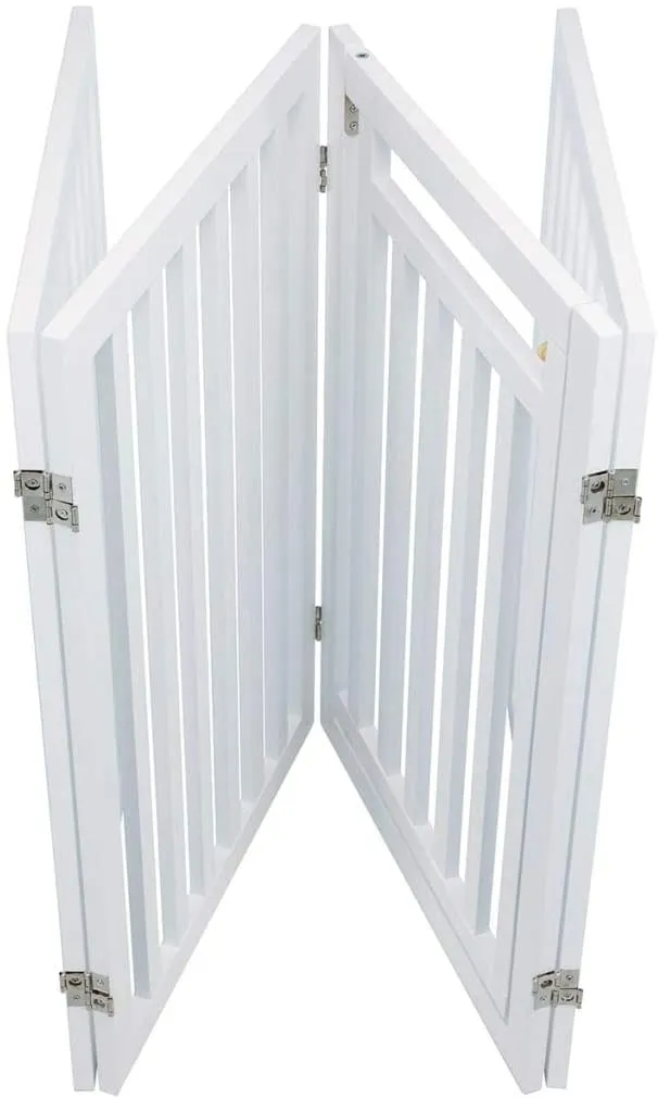 Dog Barrier with Door, 4 parts 60-160cm × 81 cm
